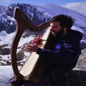 A musical treat - Good friend Fearghal McCartan plays the Celtic Harp