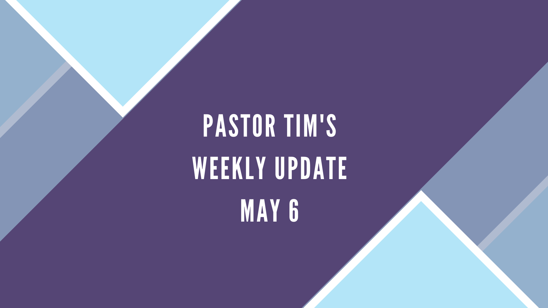 Grace Church // Covid-19 Weekly Response Update 3-25-20