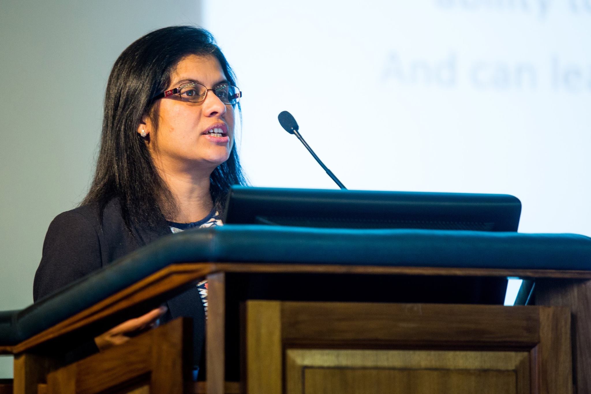 Parveen Ali presents her project at the Mary Seacole awards London 22 October 2015
