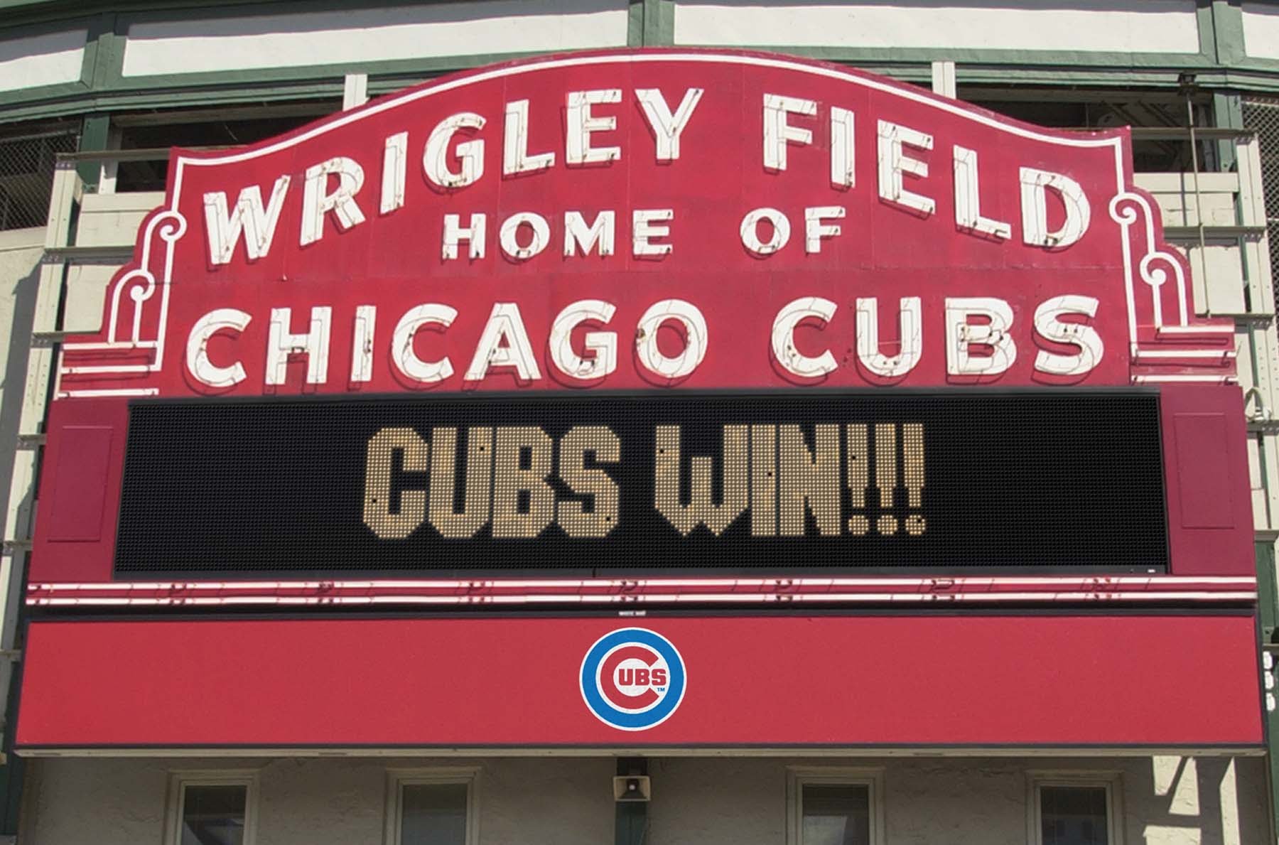 Breaking News Audio! Cubs Win! Cubs Win!