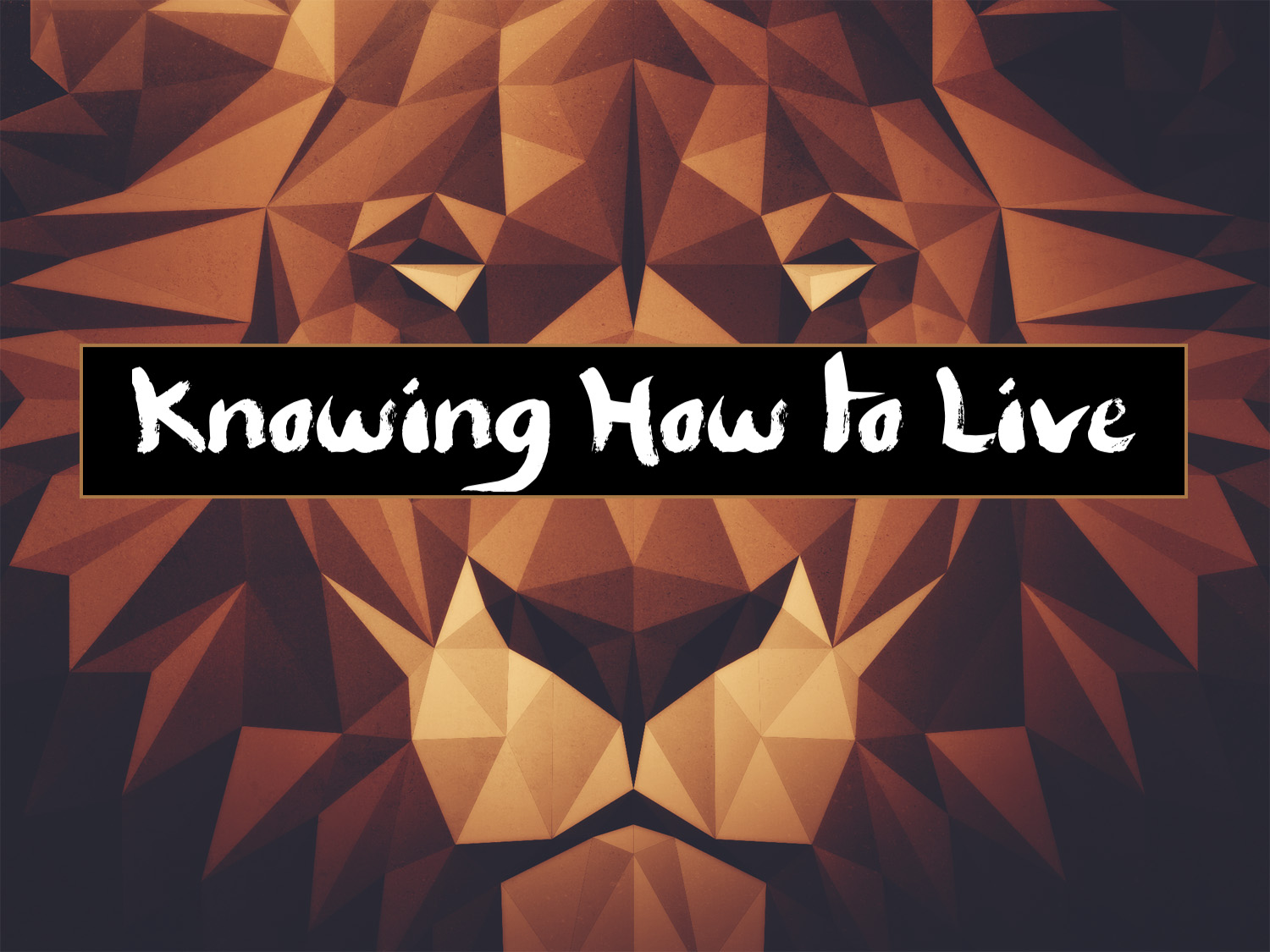 “Knowing How to Live” 11-24-19