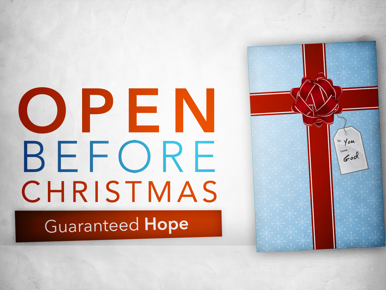 "Guaranteed Hope" 12-4-16