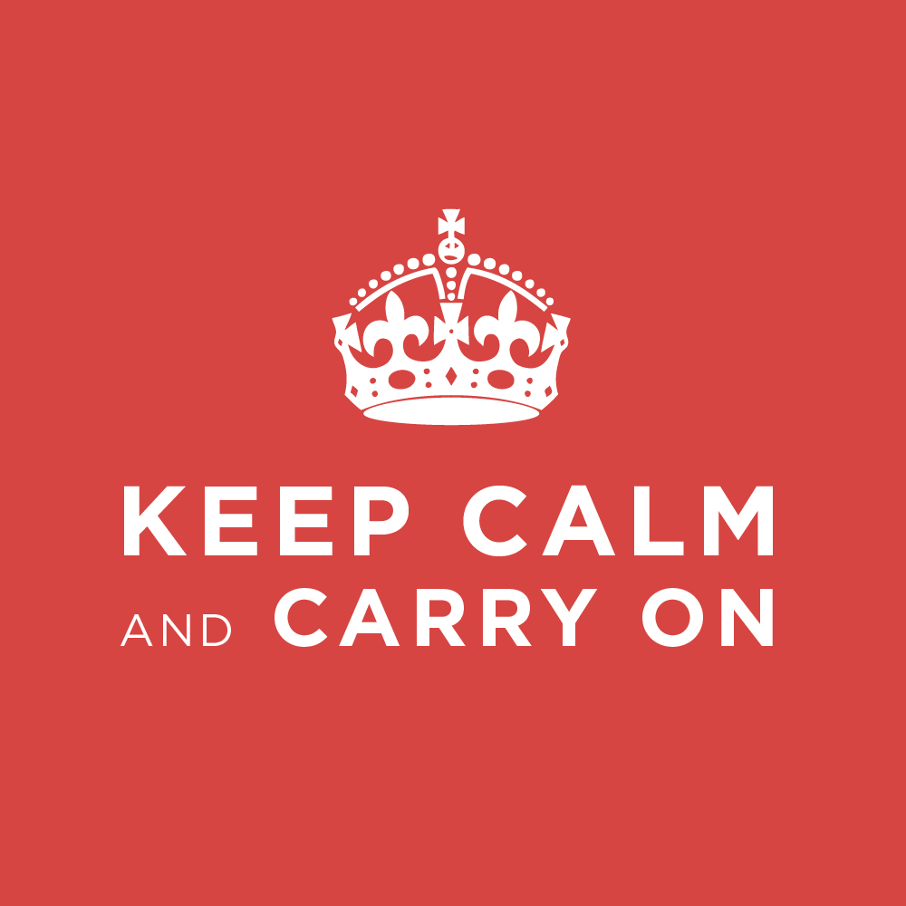 Keep Calm and Carry On - part 8