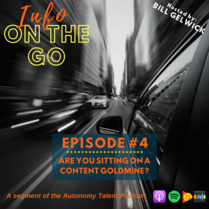 Info on the GO #4 - Are you sitting on a Content Goldmine?