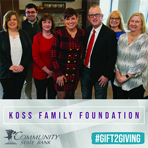 #Gift2Giving Donation: Koss Family Foundation