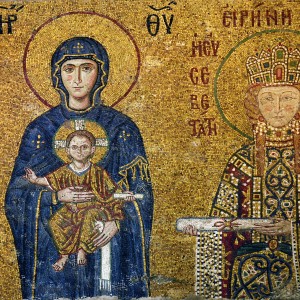 Hagia Sophia 19: Emperor Comnenos and Empress Irene Mosaic