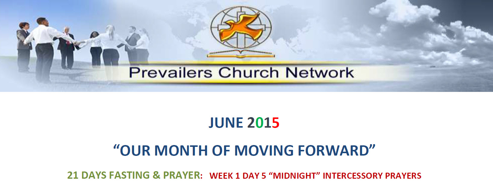 PCPN June 2015 Day 5 Prayer Fasting Prayer Focus For Divine Movement