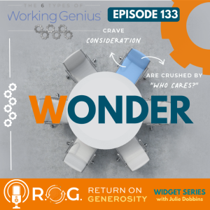 133. Working Genius | WONDER with Julie Dobbins