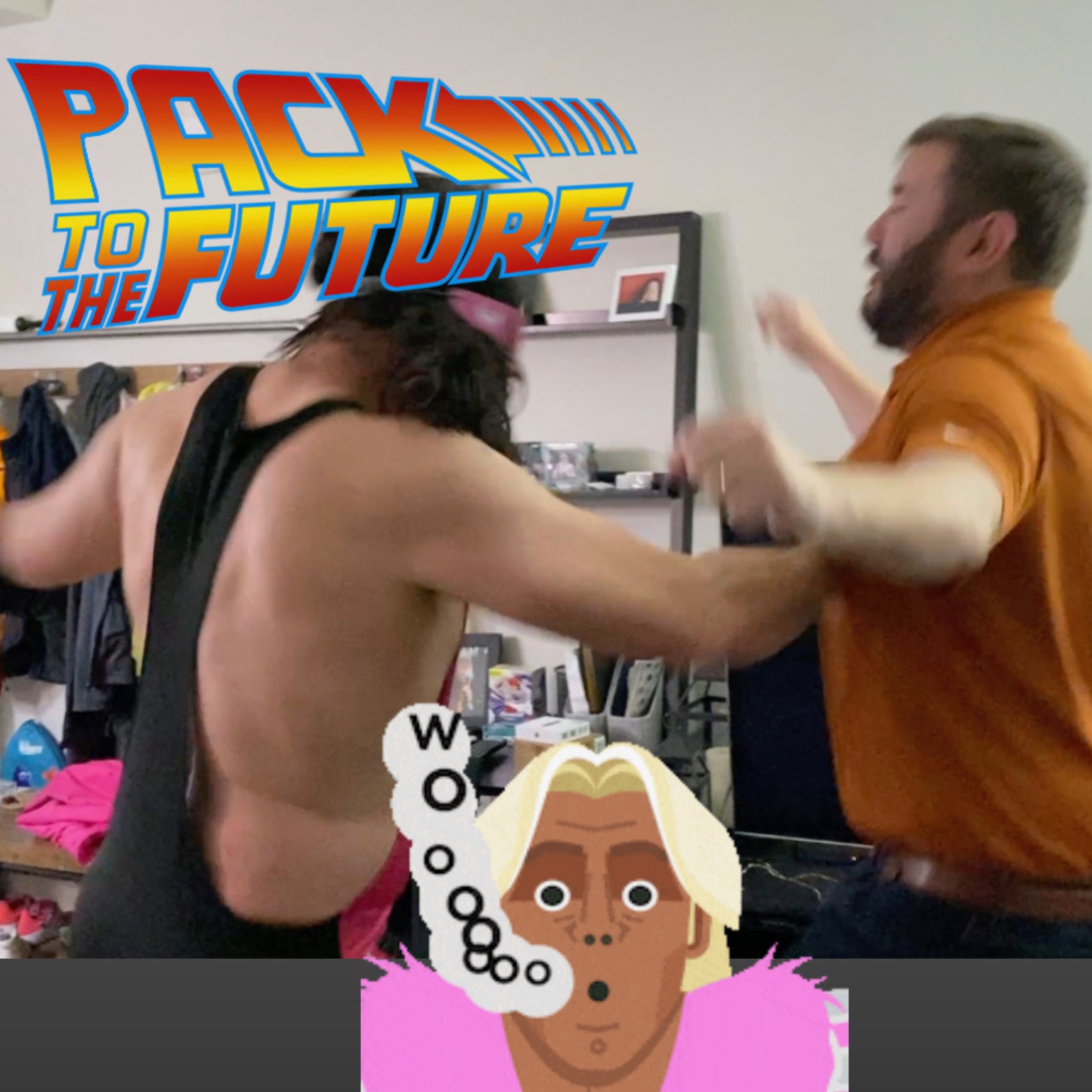 Bret Hart interrupts Pack to the Future Podcast to Deliver CRUSHING Woooo Slap to Host!