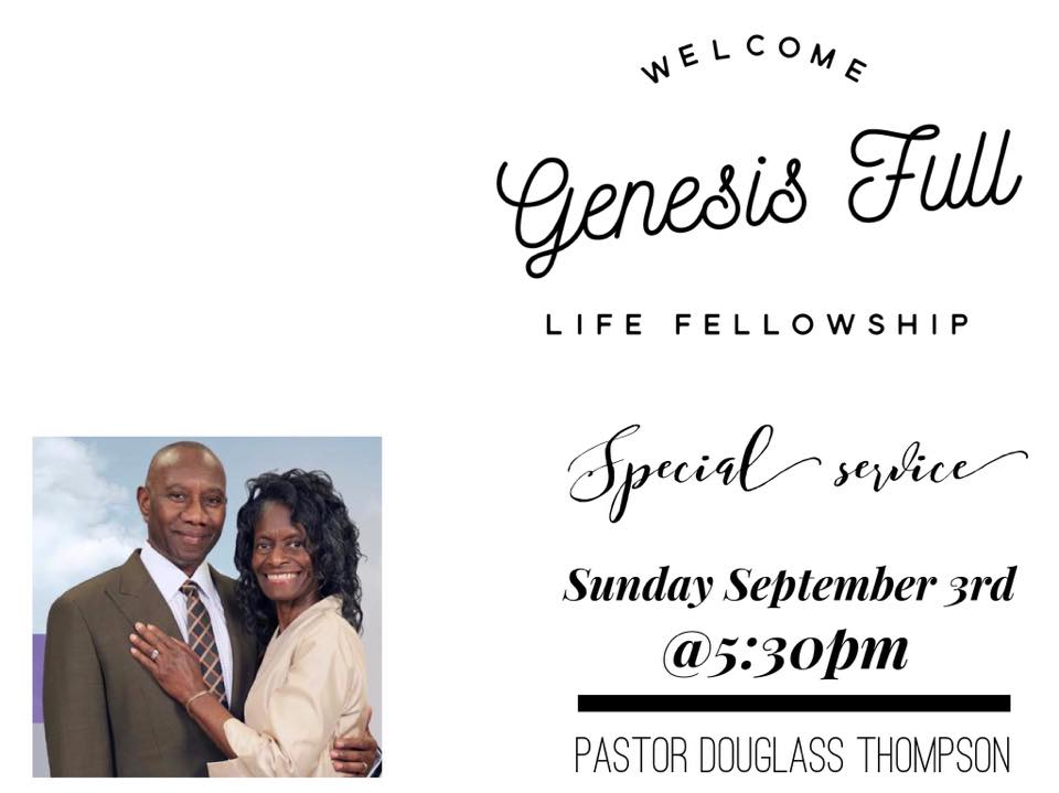 Special Evening Service - Guest Speaker Pastor Douglass Thompson