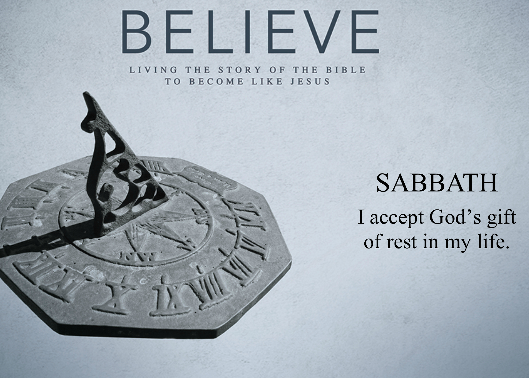 Believe 32: Sabbath by Duane Lowe