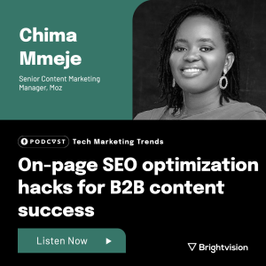On-page SEO optimization hacks for B2B content success - Chima Mmeje
