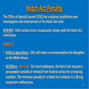 August 2 - The Hatch Act Enacted