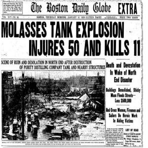 January 15 - Deadly Molasses Explosion of 1919