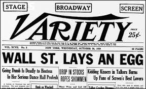 October 30 Wall Street Lays an Egg 