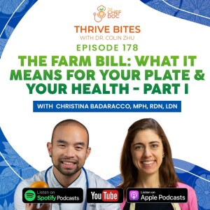 Ep 178 - The Farm Bill: What It Means For Your Plate & Your Health - Part 1