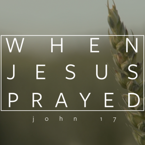 When Jesus Prayed: Glory Revealed