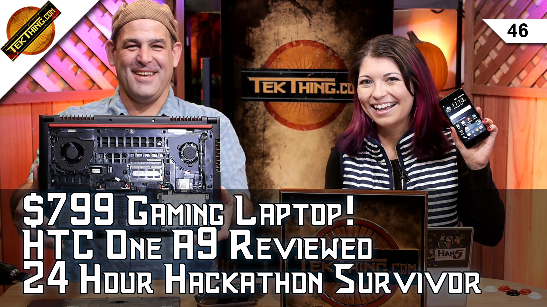 TekThing 46: Dell’s $799 Gaming Laptop, HTC One A9 Review, Hackathon How-To, Clean A Projector Screen, Gig City!
