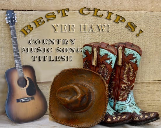 Best Clips:  More of The Greatest Country Song Titles of ALL TME!