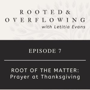 Root of the Matter: Prayer at Thanksgiving