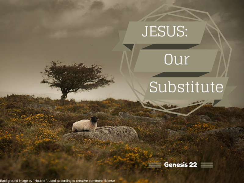 Jesus: Our Substitute