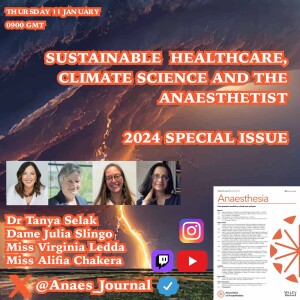 Sustainable healthcare, climate science and the anaesthetist