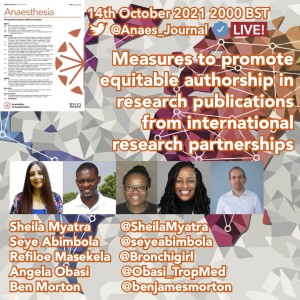 Consensus statement on measures to promote equitable authorship in research publications from international research partnerships