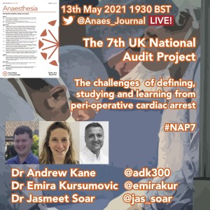 The 7th UK National Audit Project (NAP7). The challenges of defining, studying and learning from peri‐operative cardiac arrest