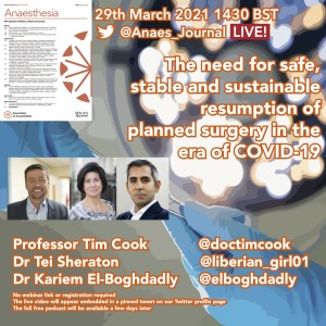 The need for safe, stable and sustainable resumption of planned surgery in an era of COVID‐19