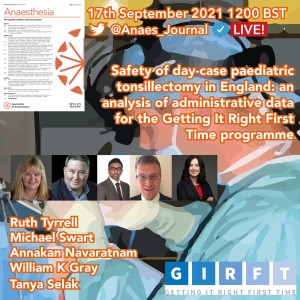 Safety of day-case paediatric tonsillectomy in England: an analysis of administrative data for the Getting It Right First Time programme