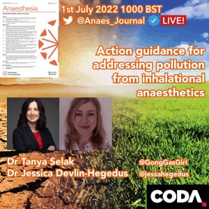 Action guidance for addressing pollution from inhalational anaesthetics