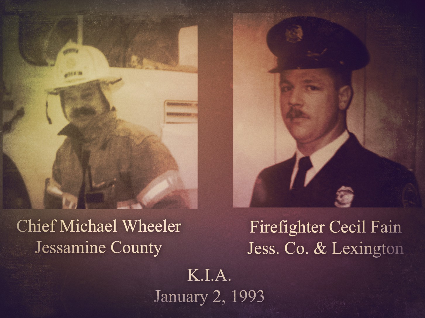 Jessamine Co. Firemen Michael Wheeler & Cecil Fain (with Gerald Wheeler) - 12/31/16 - # 107