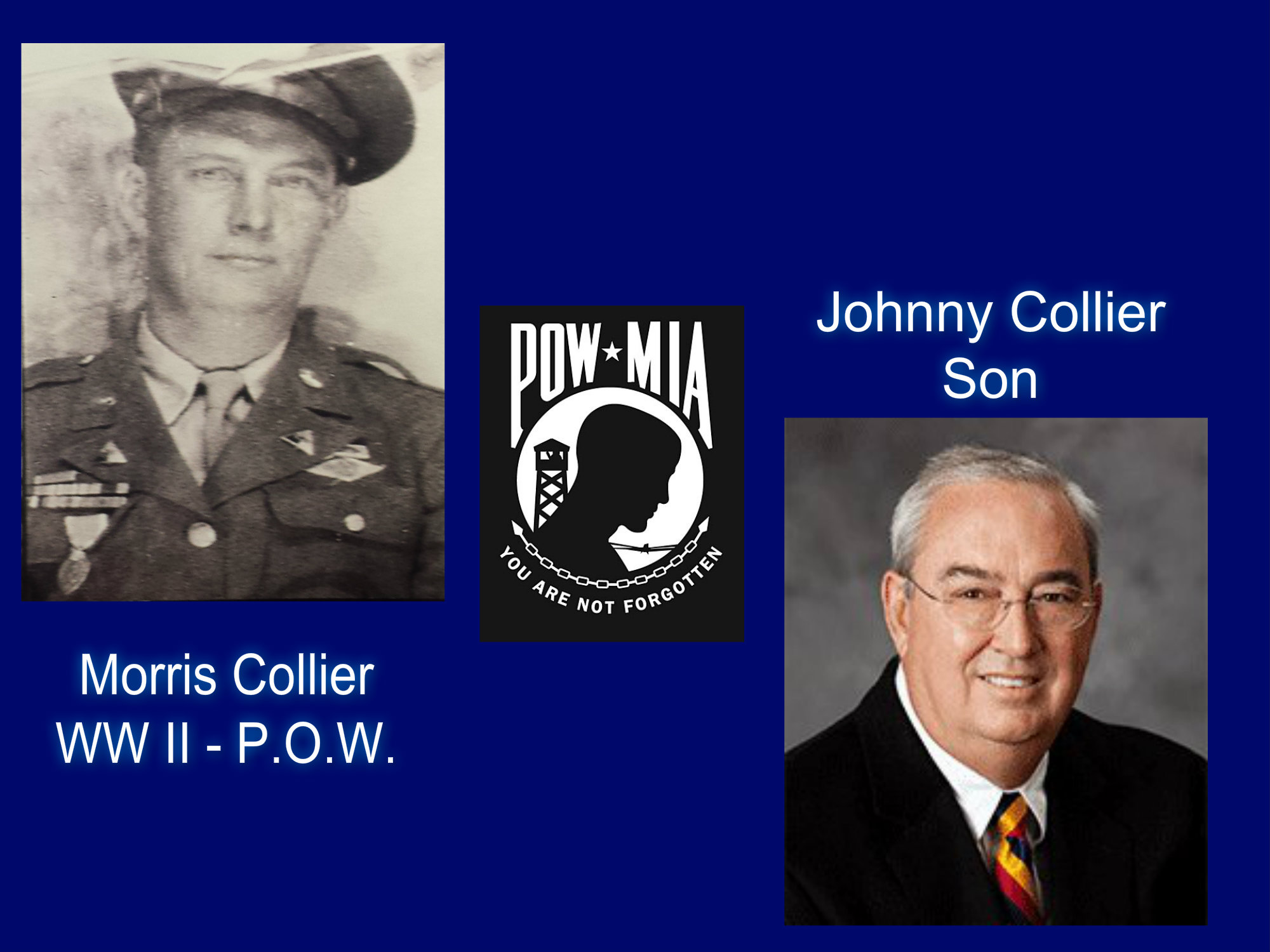 Morris Collier, WW II P.O.W. (son, Johnny) - 5/23/15 - # 23