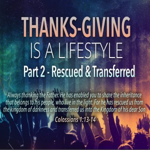 Thanks-Giving is a Lifestyle Part 2 - Rescued & Transferred