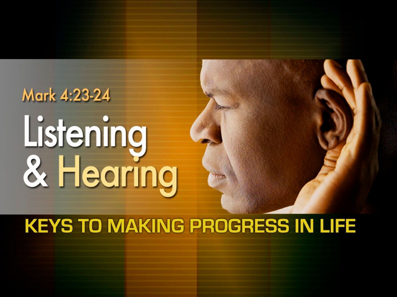 The Blessing of Hearing After Listening