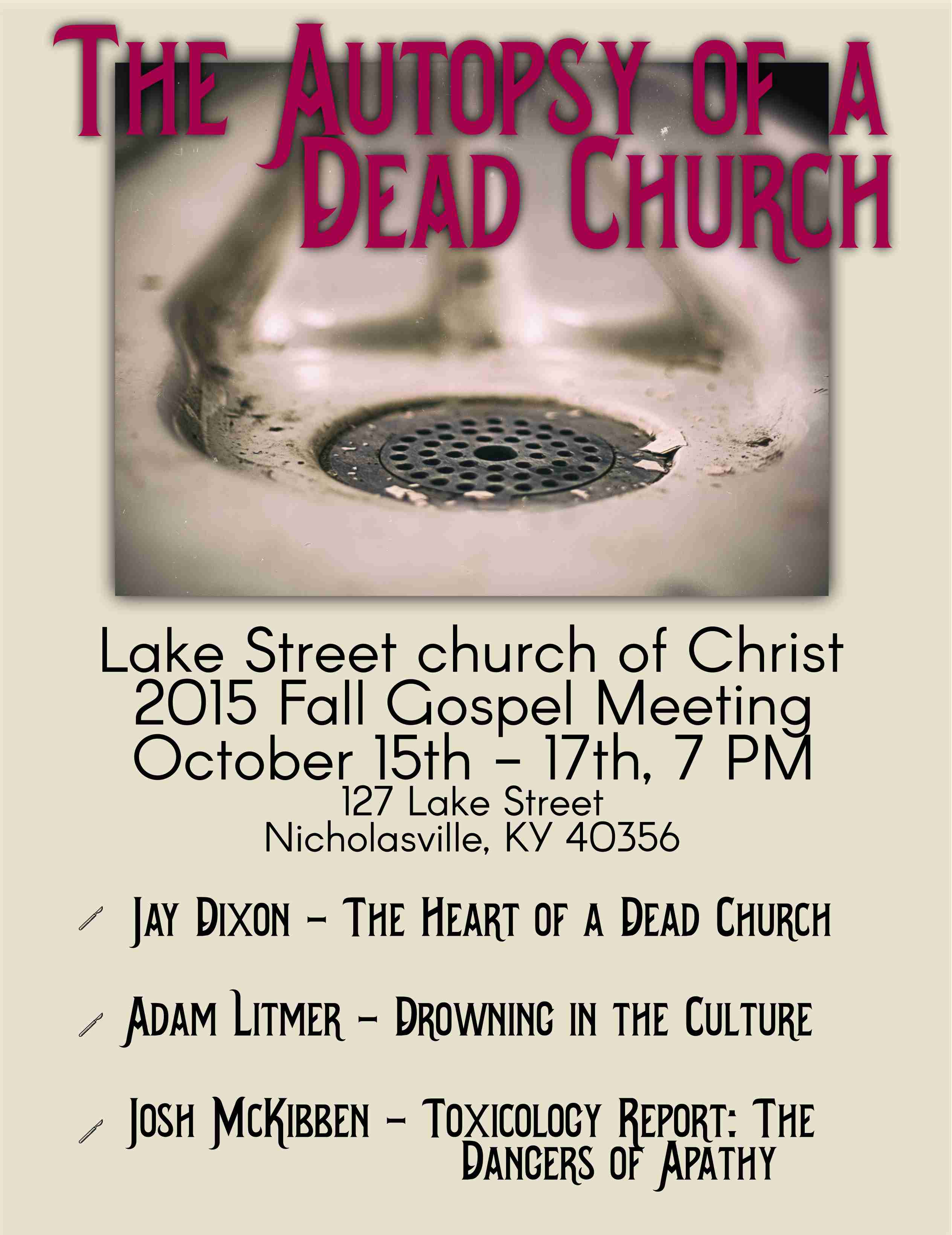 Drowning in the Culture - Adam Litmer October 16, 2015