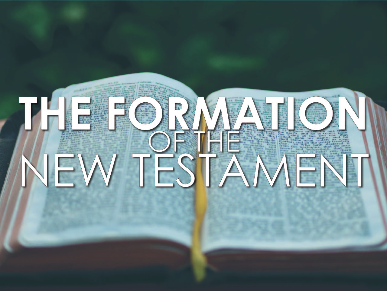 The Formation of the New Testament