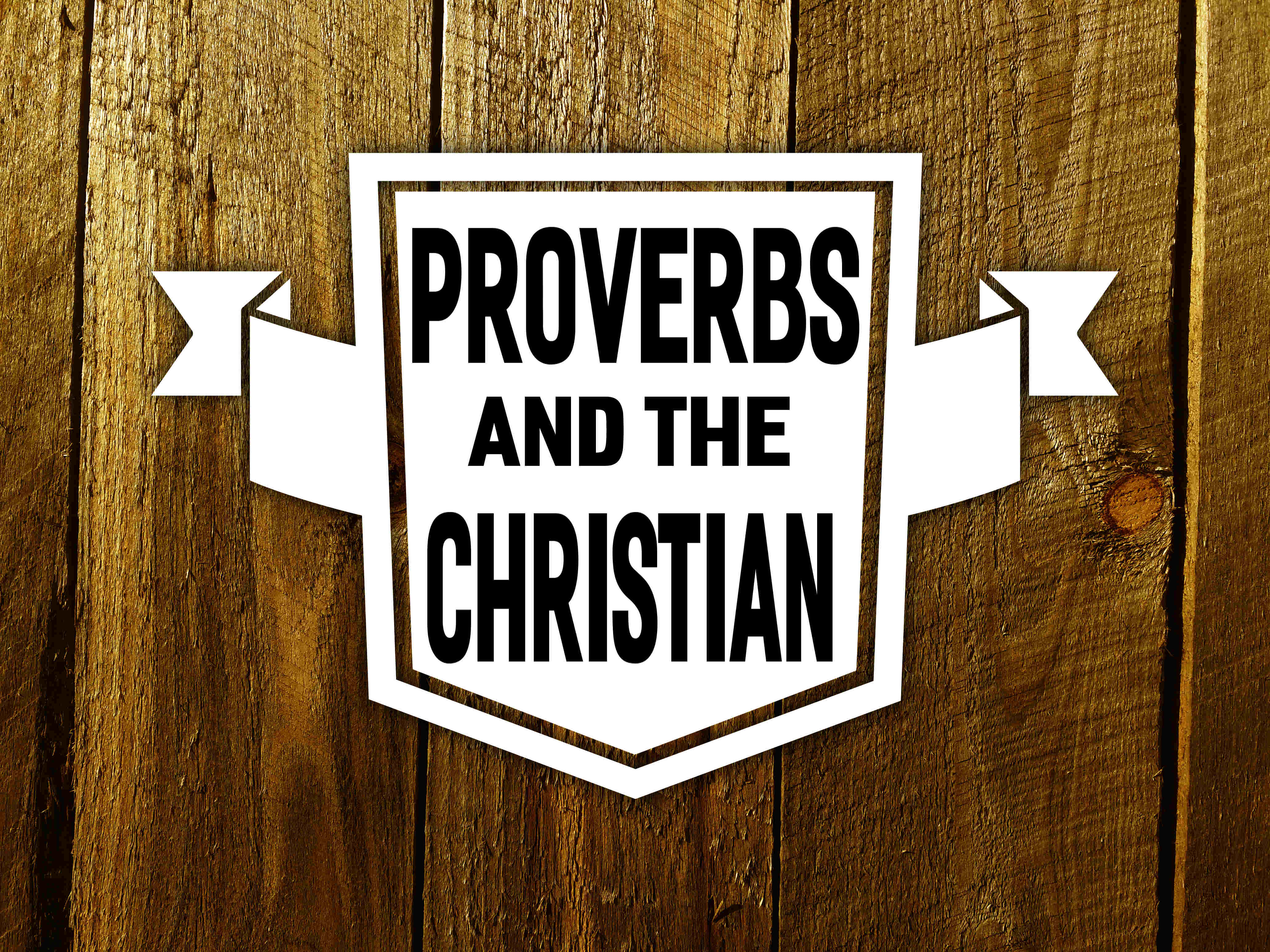 Proverbs and the Christian