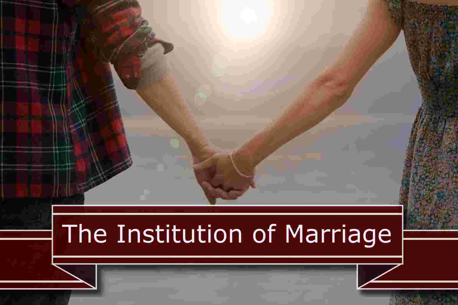 Moral Issues Confronting Christians - Marriage September 13, 2015 AM