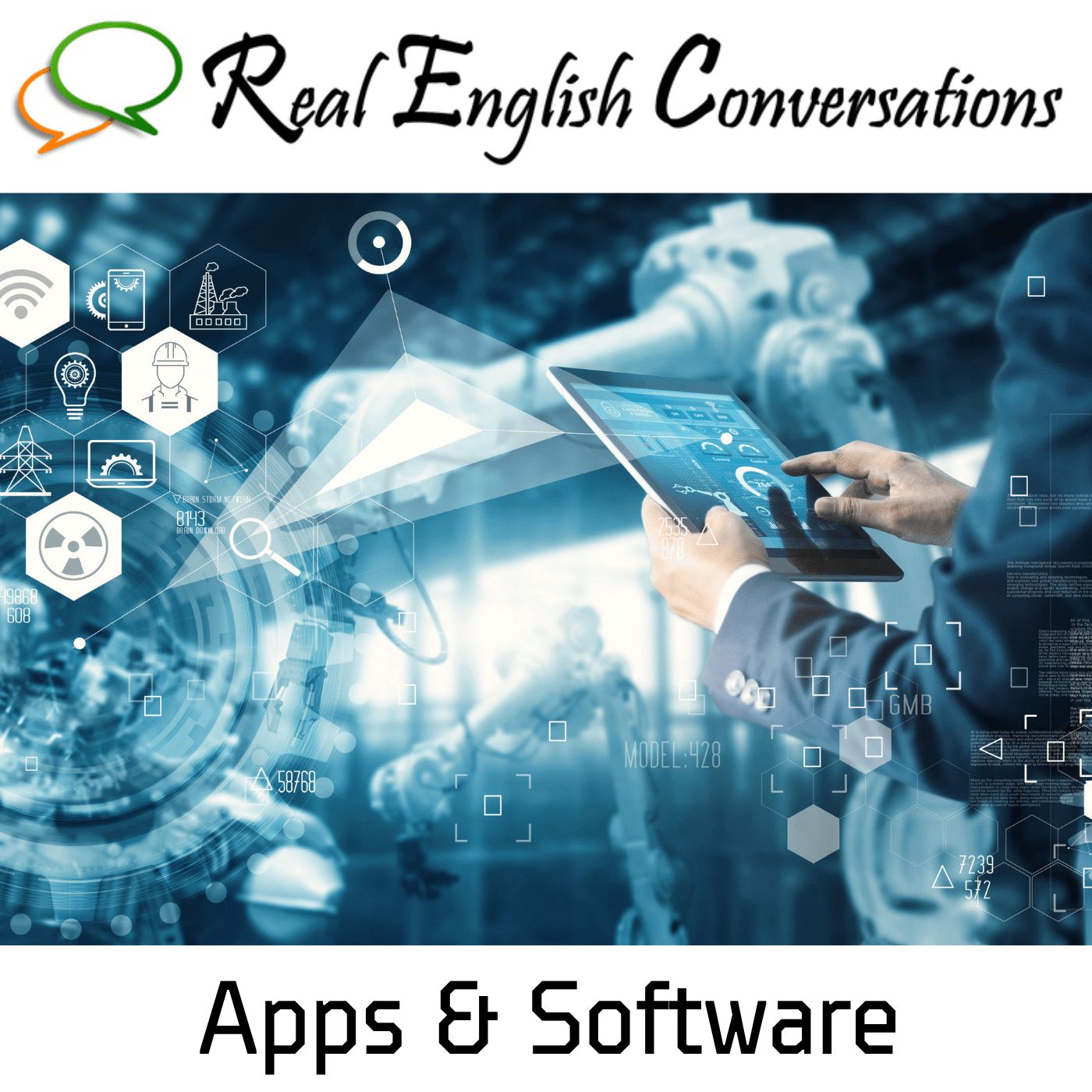 73. Apps & Software - English Audio Conversation about Technology