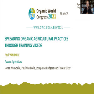Spreading organic agricultural practices through training videos