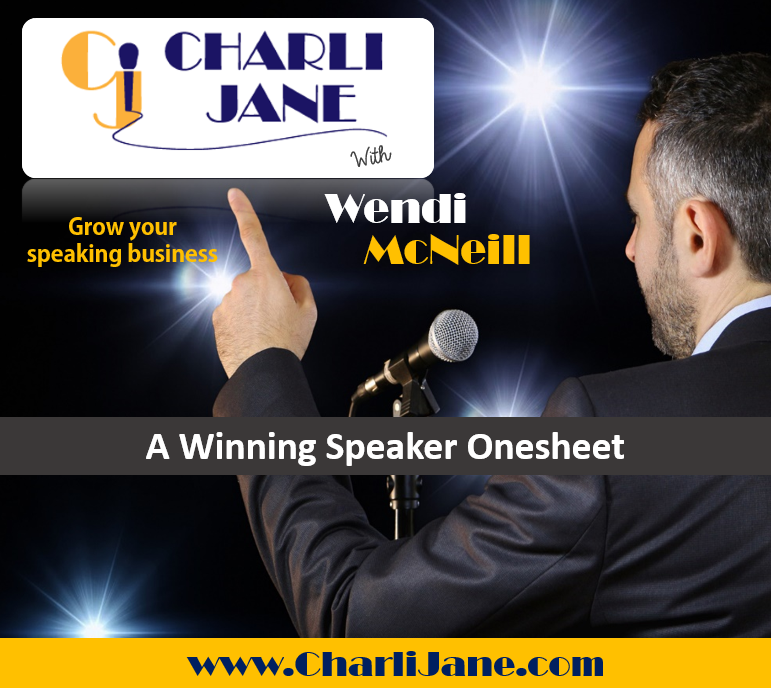 15: A Winning Speaker Onesheet