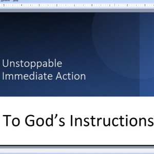 Unstoppable Obedience to a Godly Instruction Apostle Don