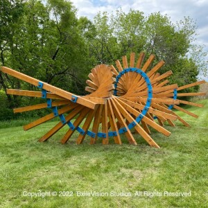 67: Spiraling metal and wood: James Payne’s public sculptures