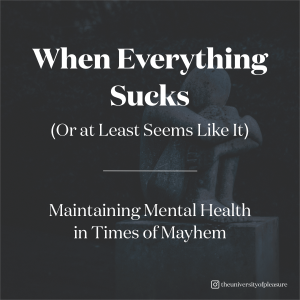 When Everything SUCKS! ( Or At Least Seems Like it ) Maintaining Mental Health in Times of Mayhem