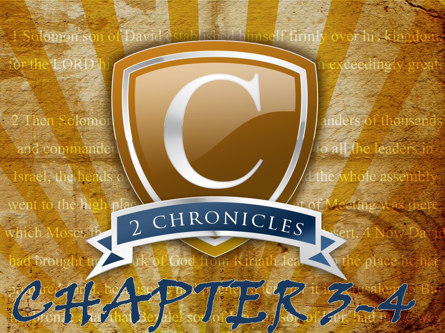 2 Chronicles 3-4