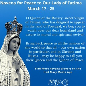Novena to Our Lady of Fatima - Day 3 (3/21/2022)