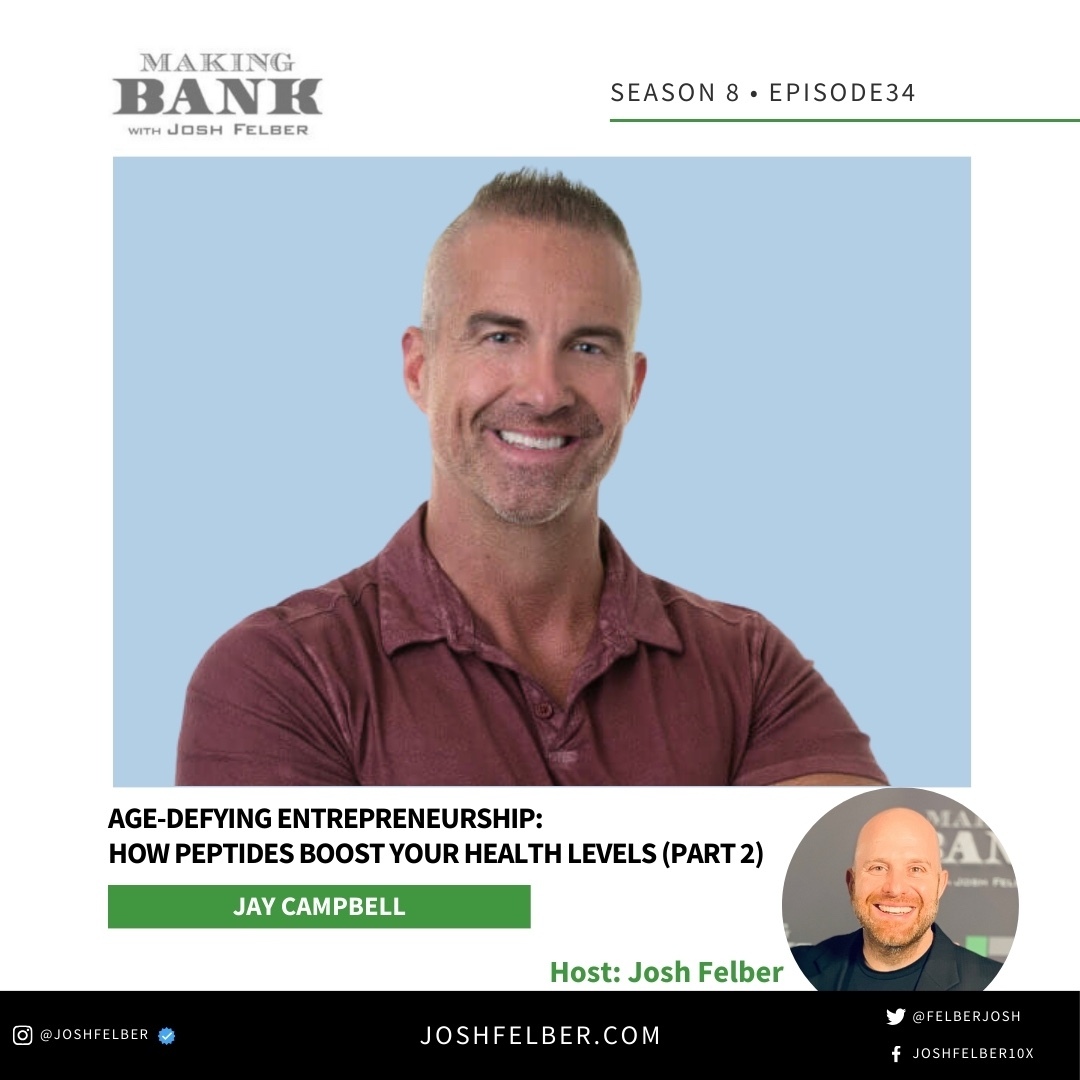 cover of episode Age-Defying Entrepreneurship: How Peptides Boost Your Health Levels (Part 2) #MakingBank #S8E34