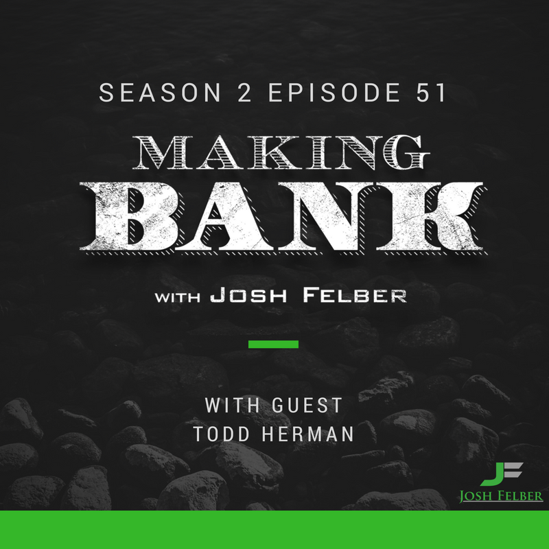 High Performance Strategies for Pro Athletes and Top Entrepreneurs with Guest Todd Herman: MakingBank S2E51