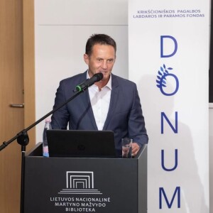 Fondo „Donum“ įkūrėjas Tomas Reventas pasakoja apie fondo veiklą ir būtinybę remti krikščionišką žiniasklaidą